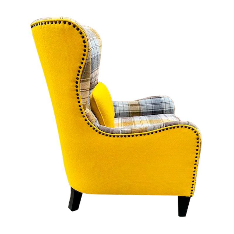 Yellow Modern Wing Back — Side