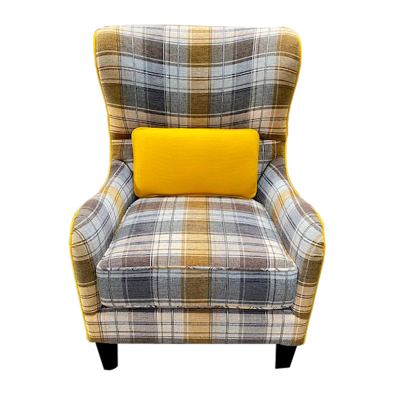 Yellow Modern Wing Back