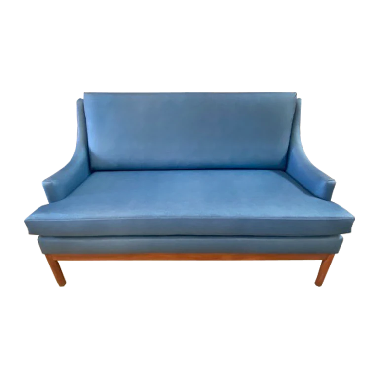Blue Bench with Arms