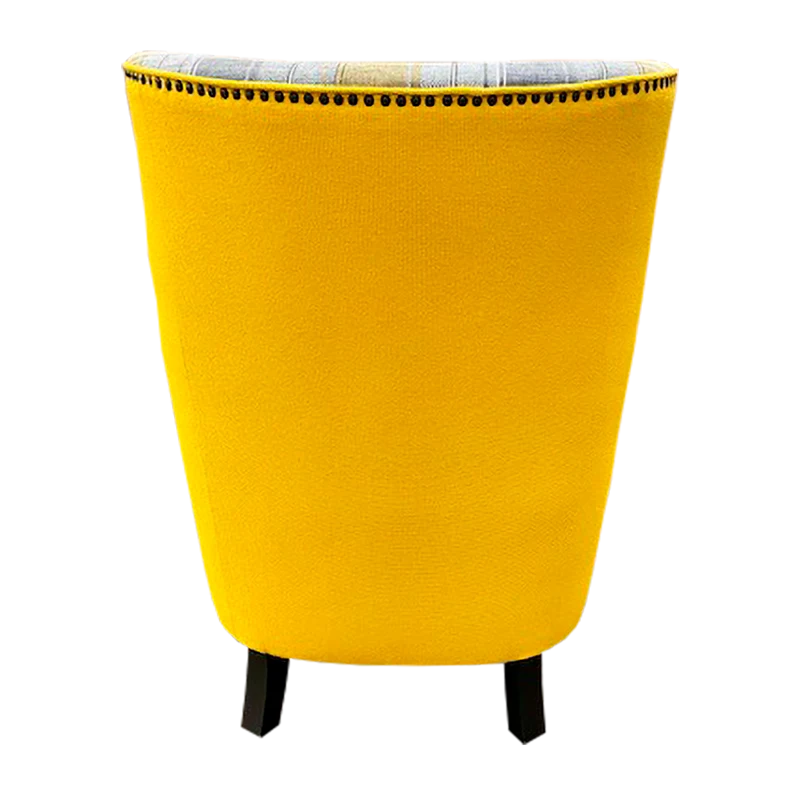 Yellow Modern Wing Back — Back