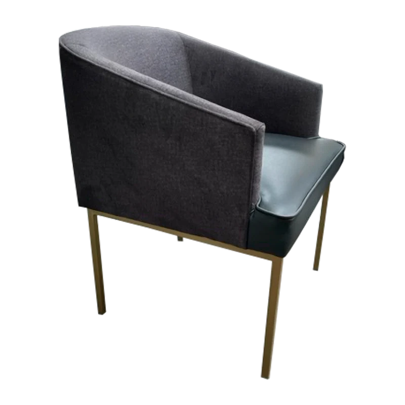 Dining Chair with Metal Base — Side