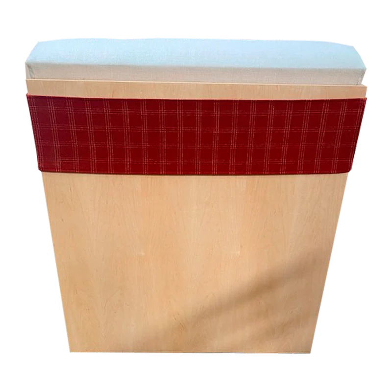 THR-200 Lounge Chair with Red Fabric — Back