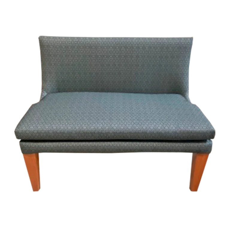 Grey Bench with No Arms