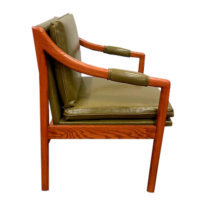 Morris Style Chair with New Fabric — Side