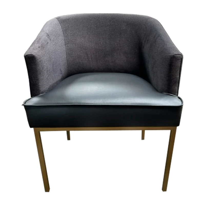 Dining Chair with Metal Base