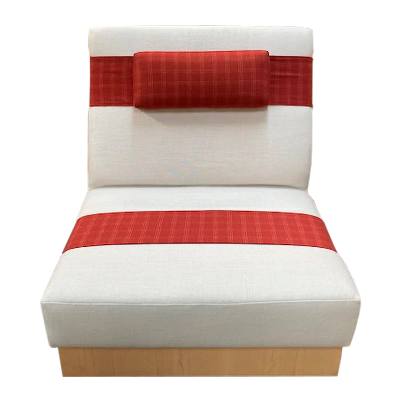 THR-200 Lounge Chair with Red Fabric