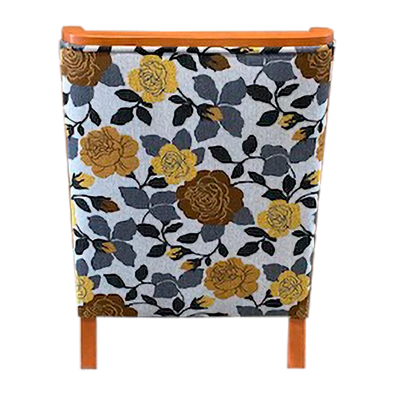 Yellow Flower Lounge Chair — Back