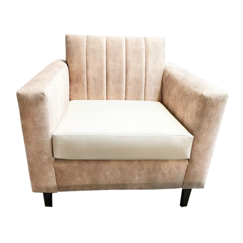 Lounge Chair with Metal Finish