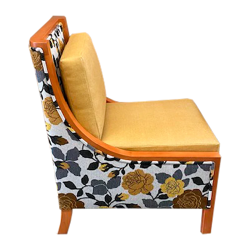 Yellow Flower Lounge Chair — Side