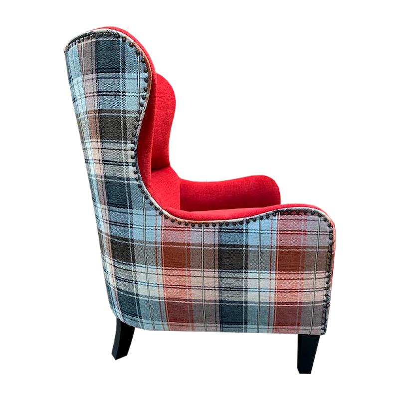 Red Modern Wing Back — Side