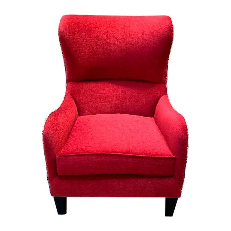 Red Modern Wing Back
